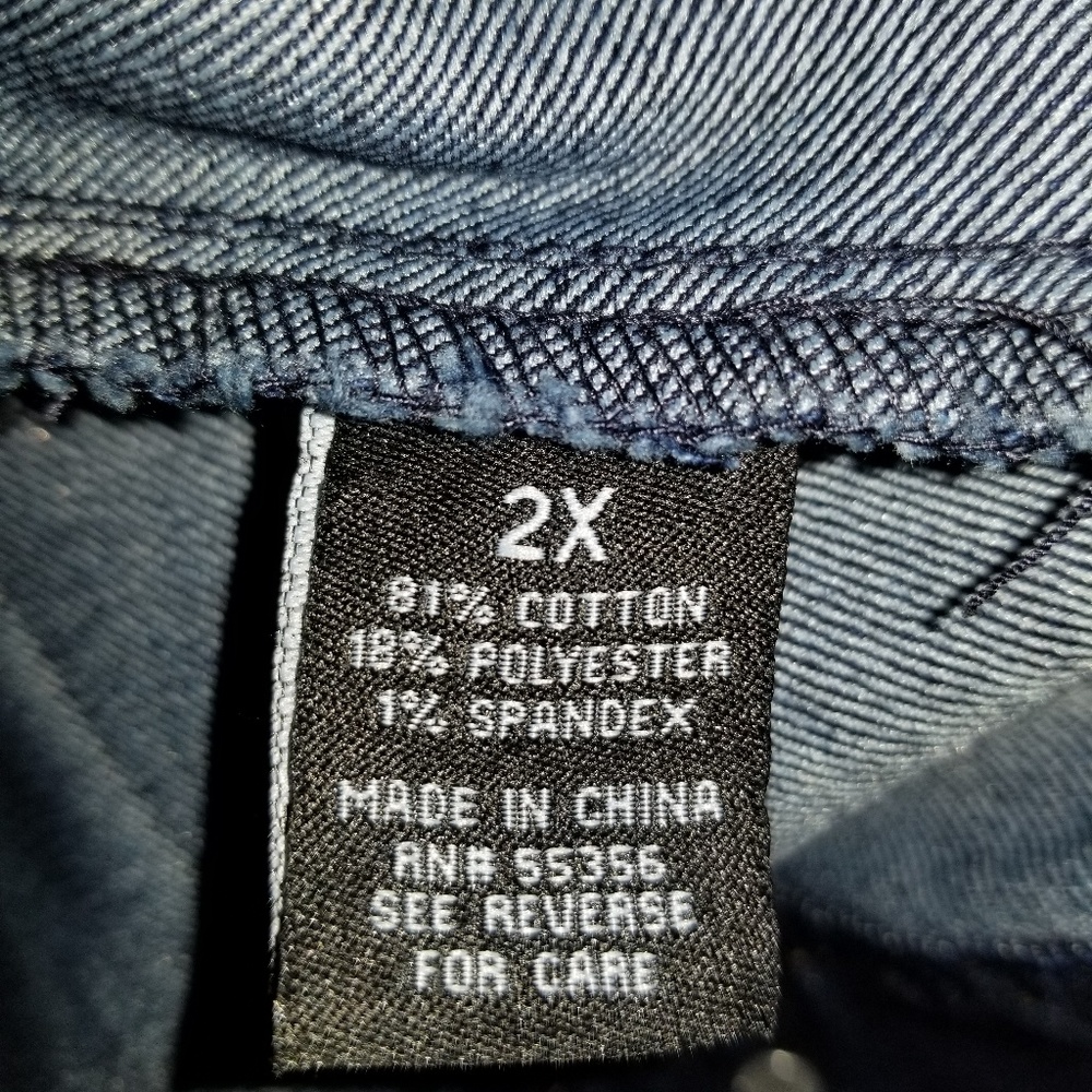 d.jeans 2X Dark Denim Jacket NWOT - Picture 3 of 4